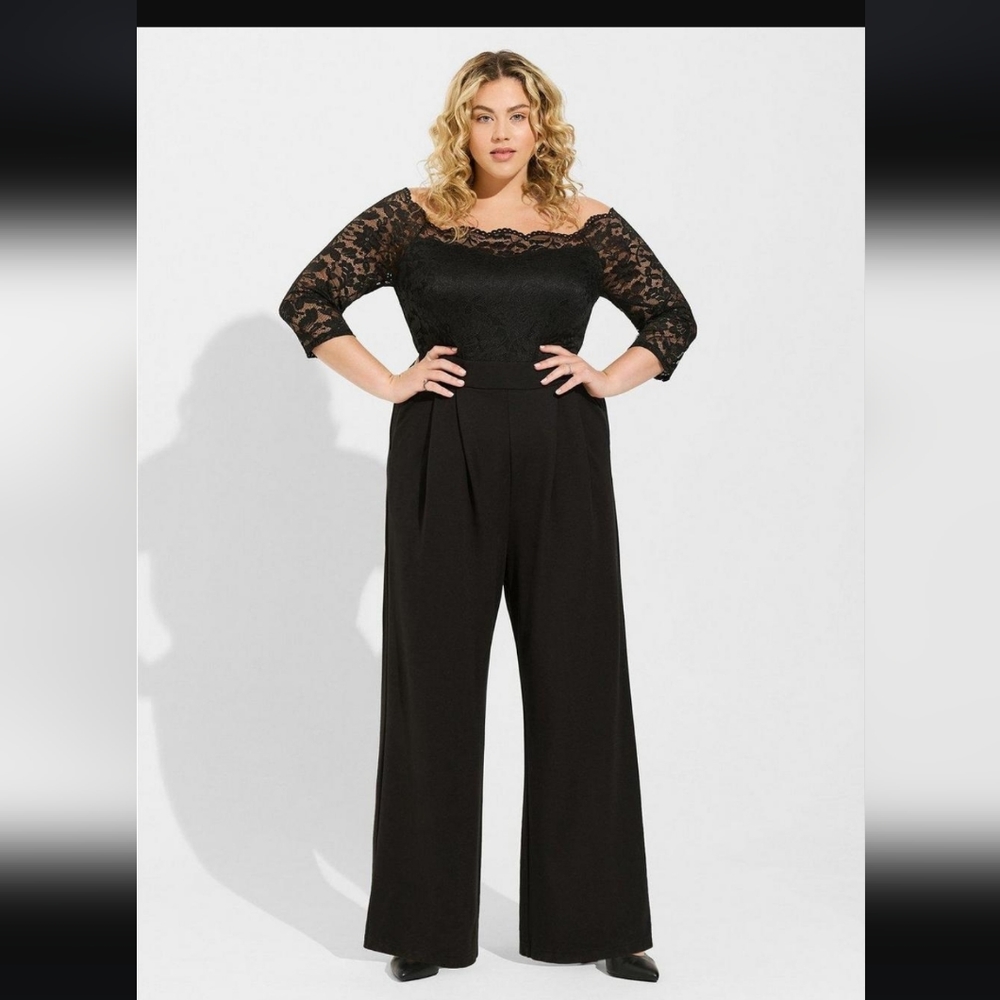 One Piece Lace off shoulder jumpsuit